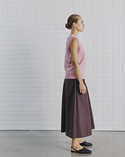 Withblack - WBLMilan Maxi Nederdel - Chocolate 